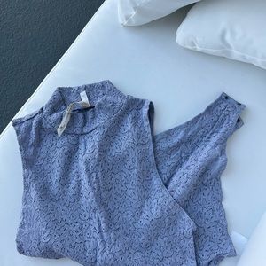 Free people lou lace body suit top size M